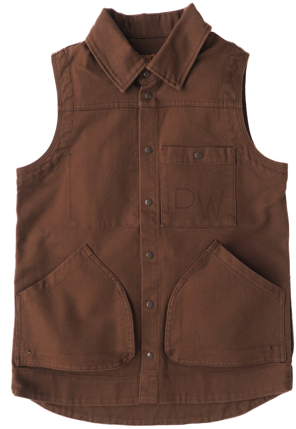 Ditch the sleeves but keep the pockets with our Cordura nylon workwear Brown Vest