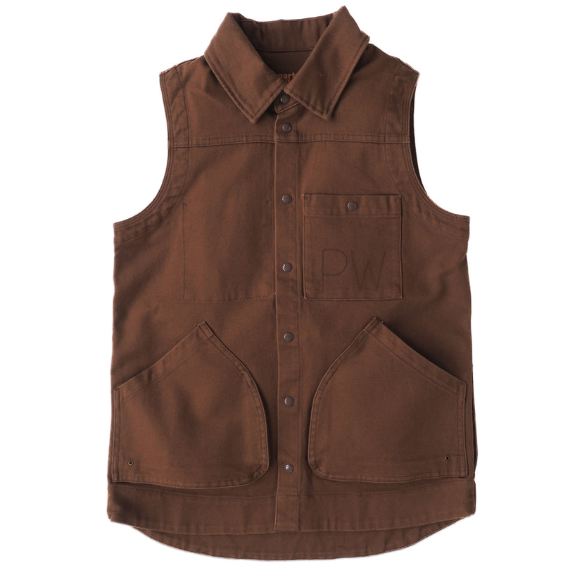 Ditch the sleeves but keep the pockets with our Cordura nylon workwear Brown Vest